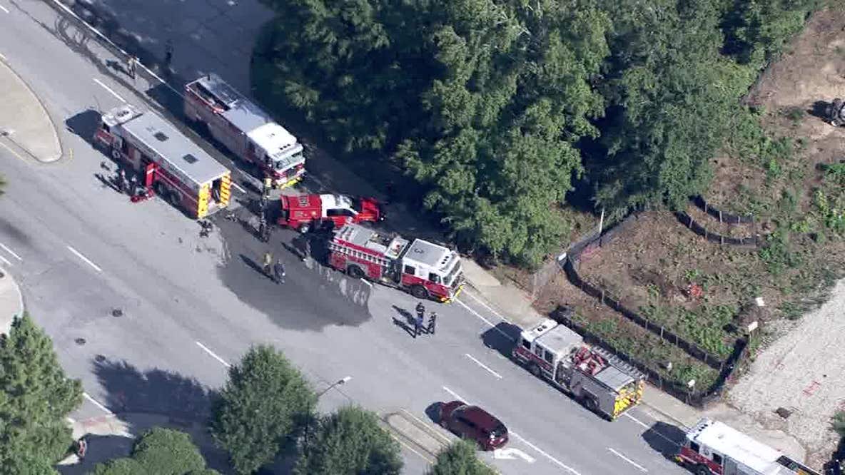 Atlanta firefighters save worker trapped 20 feet underground