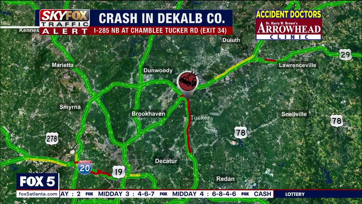 Crashes disrupt traffic on I-20 and I-285 early Friday morning