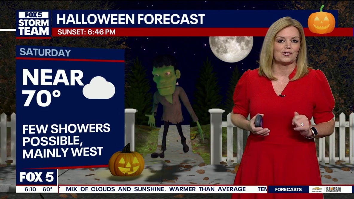 Halloween weekend weather: Mild for most of Saturday, rain coming in