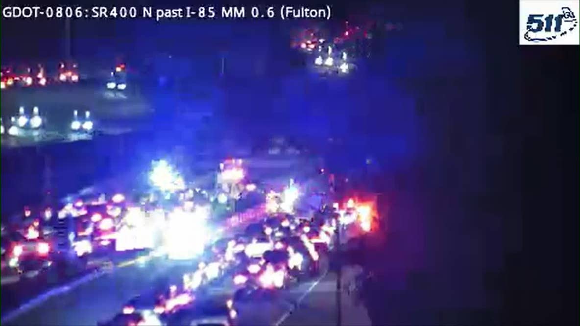 Motorcyclist crash shuts down major Atlanta highways