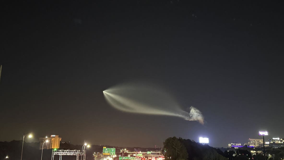 ‘Space jellyfish’ lights up North Georgia sky after rocket launch
