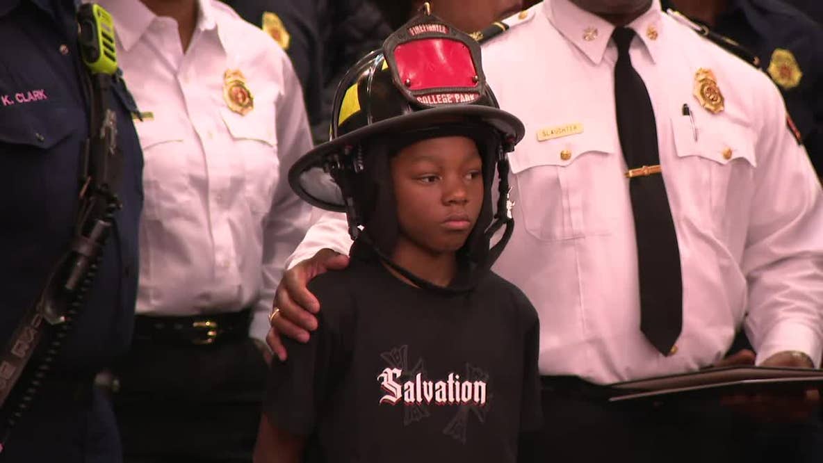 College Park honors 10-year-old who saved siblings in house fire