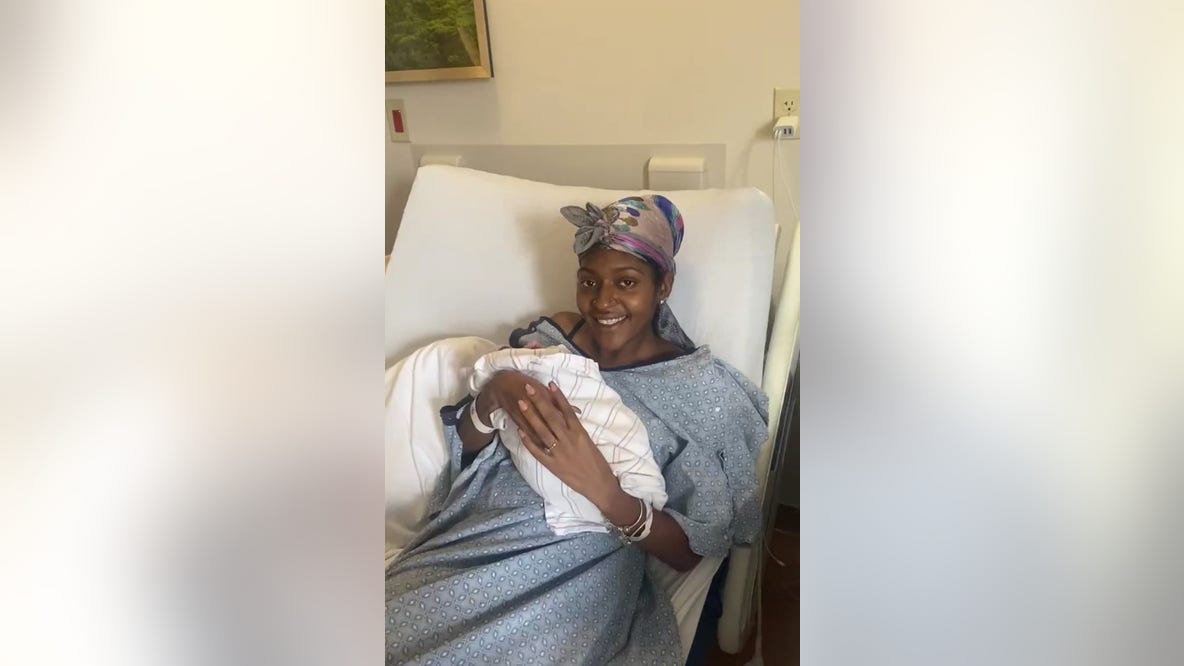 Woman delivers healthy baby girl in unexpected shower birth