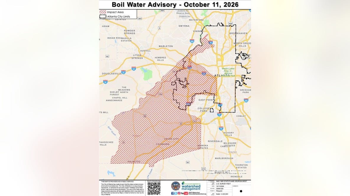 Boil water advisory issued for metro Atlanta areas