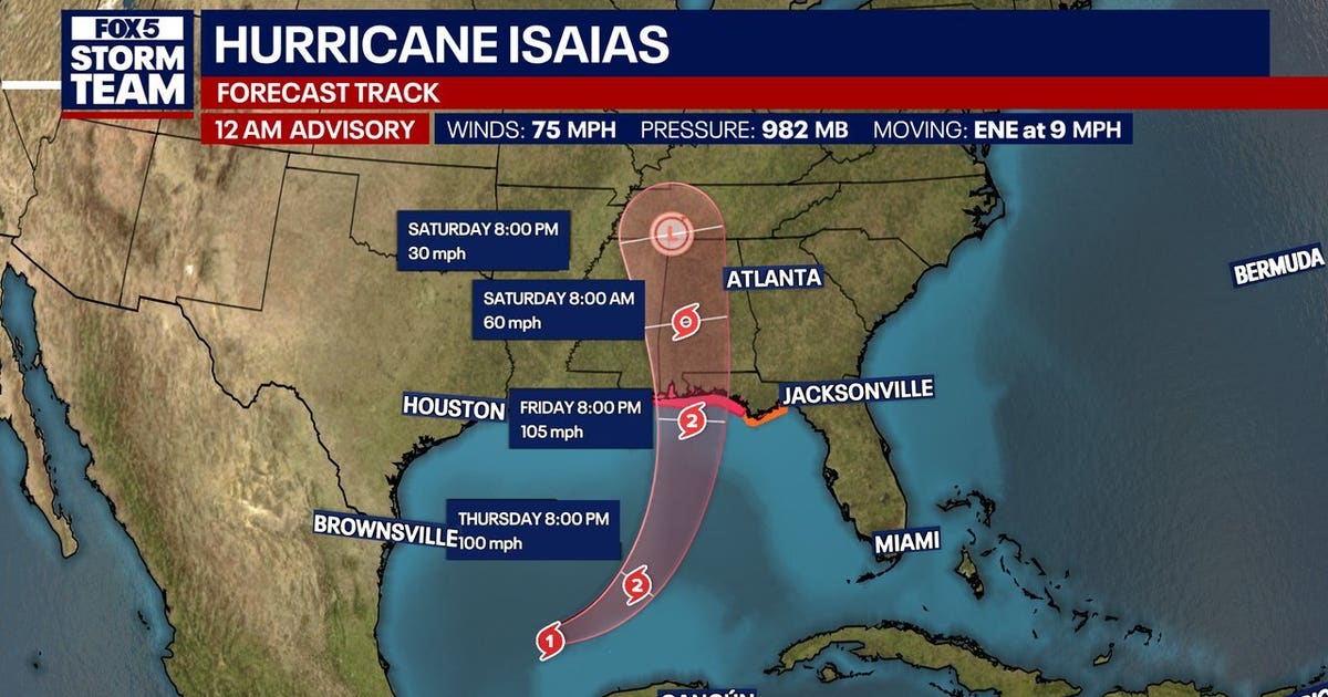 Hurricane Isaias Strengthens in Gulf, Targets Florida Panhandle and Alabama