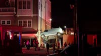 Van left suspended in air after downtown Acworth crash