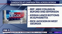 Georgia candidates making campaign stops across state Monday