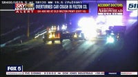 Crashes, truck fire disrupt traffic on GA 400 and I-85