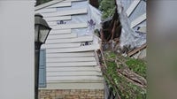 Falling tree splits Kennesaw family's home in half while they sleep