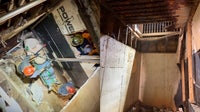 Firefighters rescue person trapped 20 feet under collapsed porch