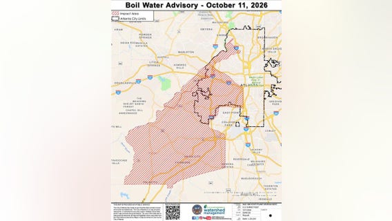 Boil water advisory issued for metro Atlanta areas
