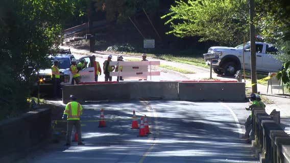 Moores Mill Road bridge closed after partial collapse