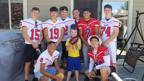 Football team shows up to birthday party of boy with autism after only 1 friend accepts invitation