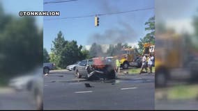 Good Samaritans save driver from fiery crash in Upper Marlboro