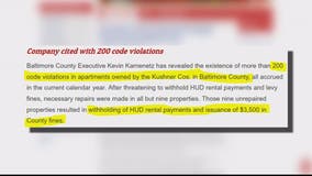 Trump’s son-in-law, Jared Kushner, owns properties in the Baltimore region, some of which have been hit with code violations