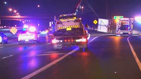 Police cruiser on traffic stop struck by tractor trailer in Montgomery County