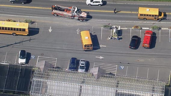 40 school-aged passengers onboard bus involved in crash in Montgomery County