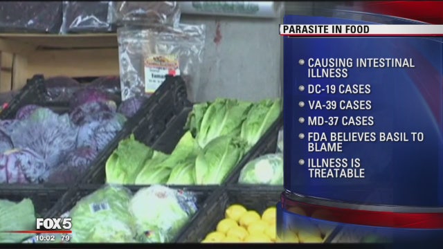 DMV health experts warn against intestinal illness linked to produce parasite