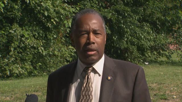 HUD leader Ben Carson compares Baltimore to cancer patient