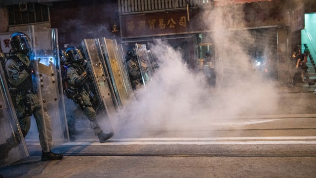 Police fire tear gas at Hong Kong protesters for 2nd night in a row