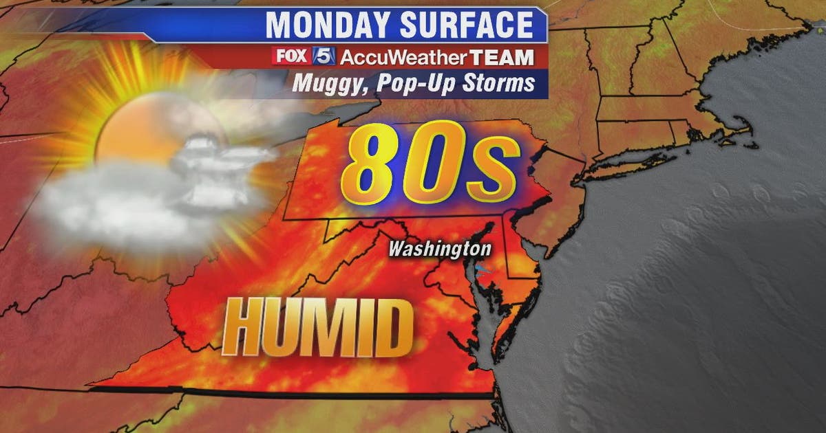 Heat, humidity and chance for thunderstorms Monday late afternoon and ...