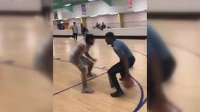 He's Got Game! Howard County police officer schools young baller in one-on-one game