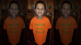 ‘I’ll be your friend’: 6-year-old boy makes t-shirt to battle school bullying