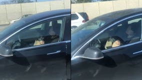'He's totally asleep': Video shows Tesla driver asleep behind wheel on 5 Freeway in Santa Clarita