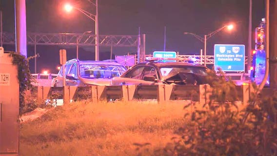 Police pursuit ends in crash on I-395 in Pentagon City area