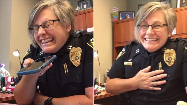 Police officer records video of herself trolling scam caller who threatened arrest within 45 minutes
