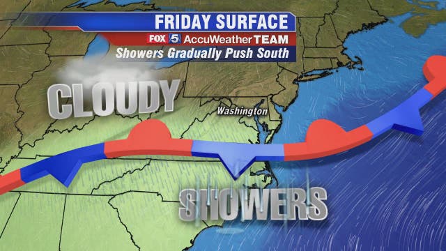Heat wave ends with cooler temperatures, showers Friday; beautiful weekend ahead