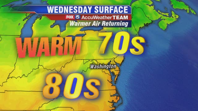 Warm Wednesday with clouds, humidity and scattered afternoon and evening showers