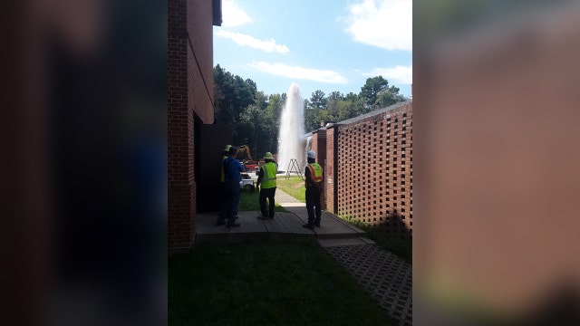 Spewing geyser of sewage dumps millions of gallons of waste into Potomac River