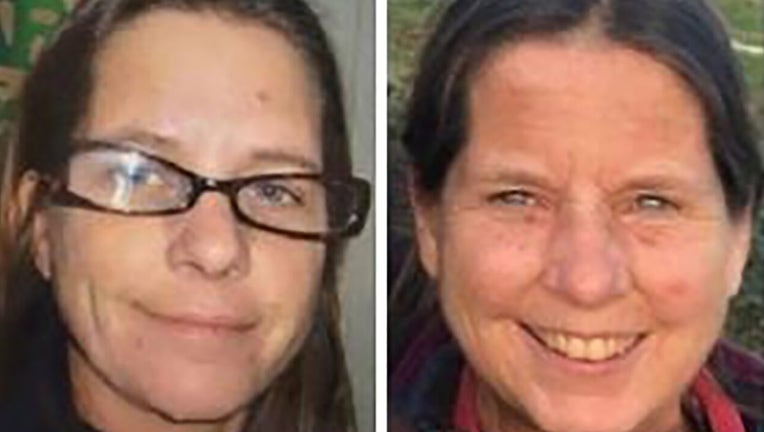Amara J. Lundy, 23, left, strangled her mom, Susan Lundy, 58, with a cord, then dismembered the body and scattered the remains in various dumpsters and trash cans around Olympia, Wash.m authorities say. (Olympia Police Department)