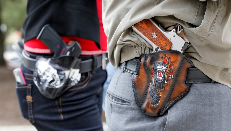 Open carry gun rally in Austin, Texas.