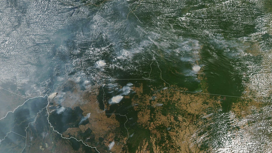 Brazil's Amazon Rainforest Ravaged By Fire, Smoke Can Be Seen From Space