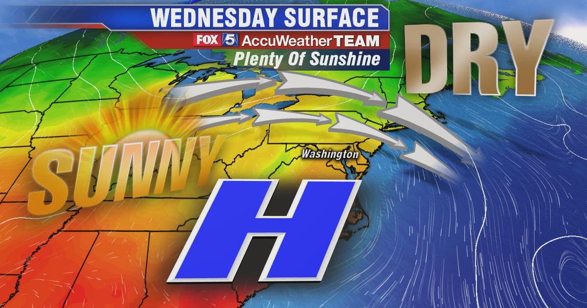 Warm, sunny and dry Wednesday across the DC region | FOX 5 DC