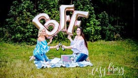 Best friends bring beer, chicken wings to photo shoot celebrating friendship