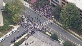 Opposing groups rally over immigration policy in Montgomery County