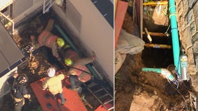 Person rescued after trapped in trench in Fairfax County