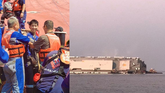 4th and final crew member rescued off capsized ship