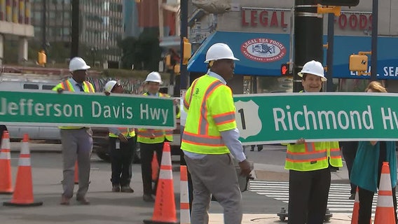 Sign of the times: Richmond Highway sign replaces Jefferson Davis in Arlington
