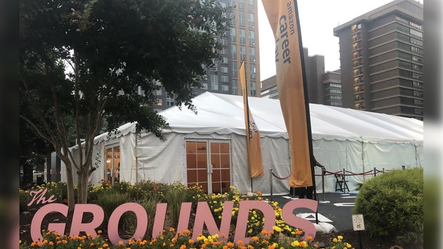 Job seekers flow into Amazon's future headquarters in northern Virginia for company's career day