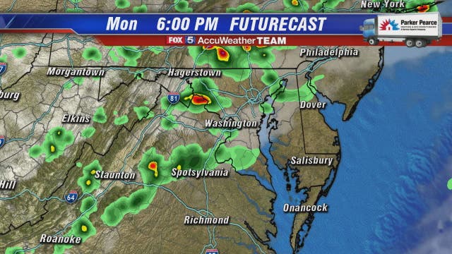 Warm with spotty thunderstorms in DC region on Labor Day as Hurricane Dorian moves closer to southeastern US coast