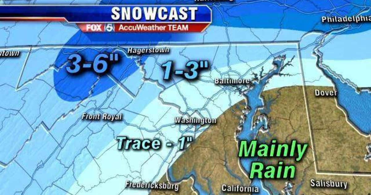 Messy mix of snow, rain, and sleet hits DC region | FOX 5 DC