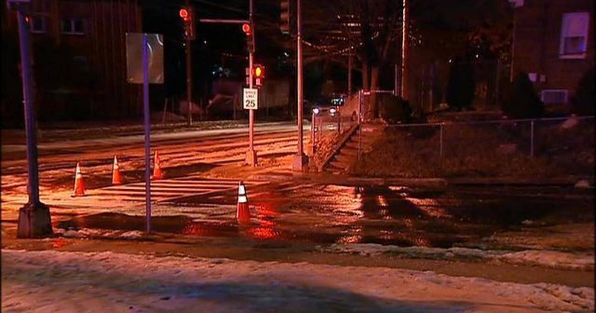 Water main break causes closures after road freezes | FOX 5 DC