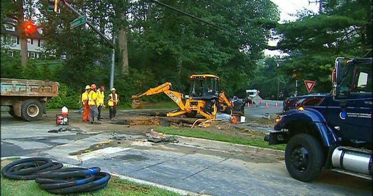 Repairs to water main break continue to cause delays in Bethesda | FOX 5 DC