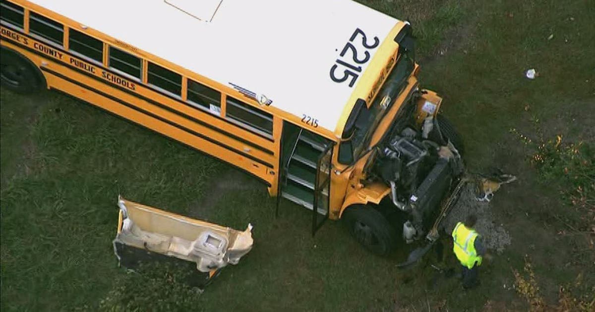 School bus collides with truck in Brandywine | FOX 5 DC