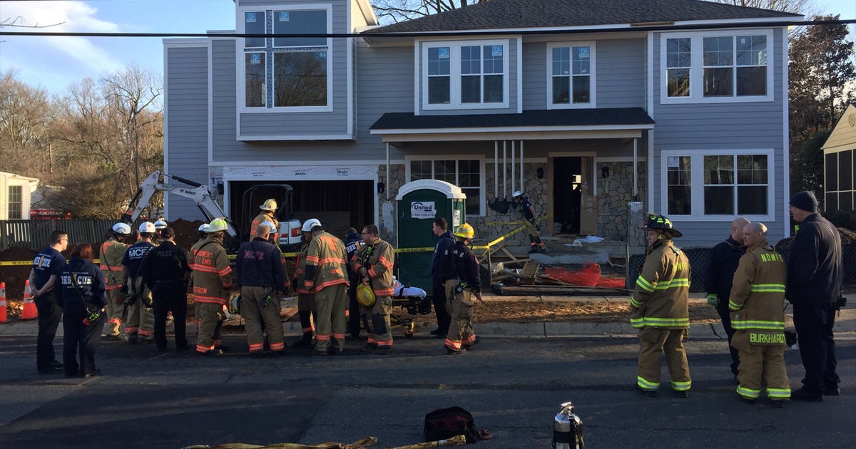 Worker rescued after being partially trapped in trench in Bethesda ...