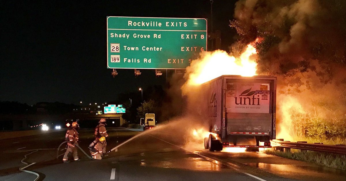 Tractor-trailer fire causes delays on Interstate 270 in Montgomery ...